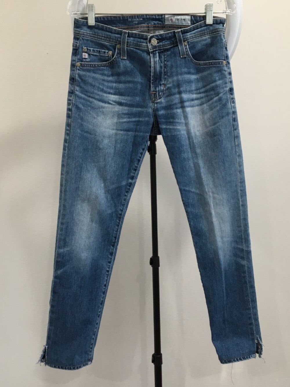AG ADRIANO GOLDSCHMIED 5 Pocket Med/Light Wash STOCKTON Skinny Jeans